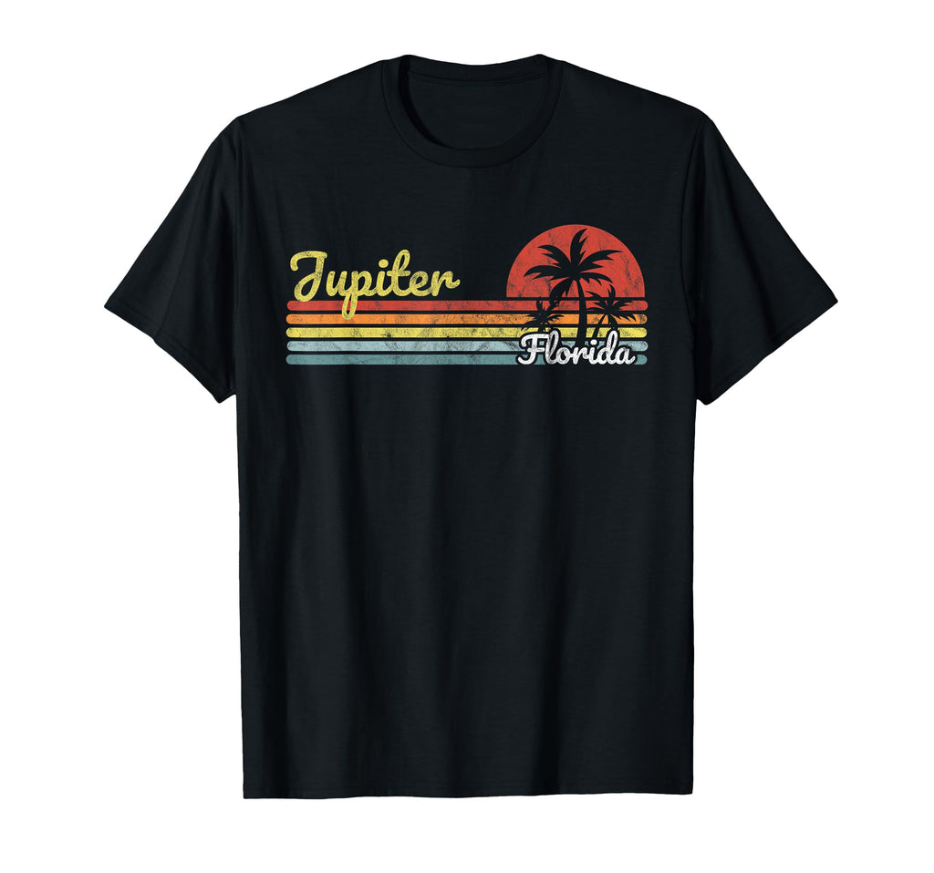 Jupiter Fl Florida Stripes Lines Tourist T-Shirt - Trendy Graphic Men Women - T-Shirt, Sweatshirt, Hoodie