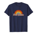 Fort Collins Colorado Co Rainbow 70S T-Shirt - Unique Graphic for Adults - T-Shirt, Sweatshirt, Hoodie
