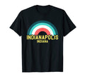 Indianapolis Indiana Rainbow T-Shirt - Unique Graphic for Adults - T-Shirt, Sweatshirt, Hoodie