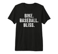 Funny Cycling Biker Bike Baseball Bliss T-Shirt - Unique Graphic Unisex - T-Shirt, Sweatshirt, Hoodie
