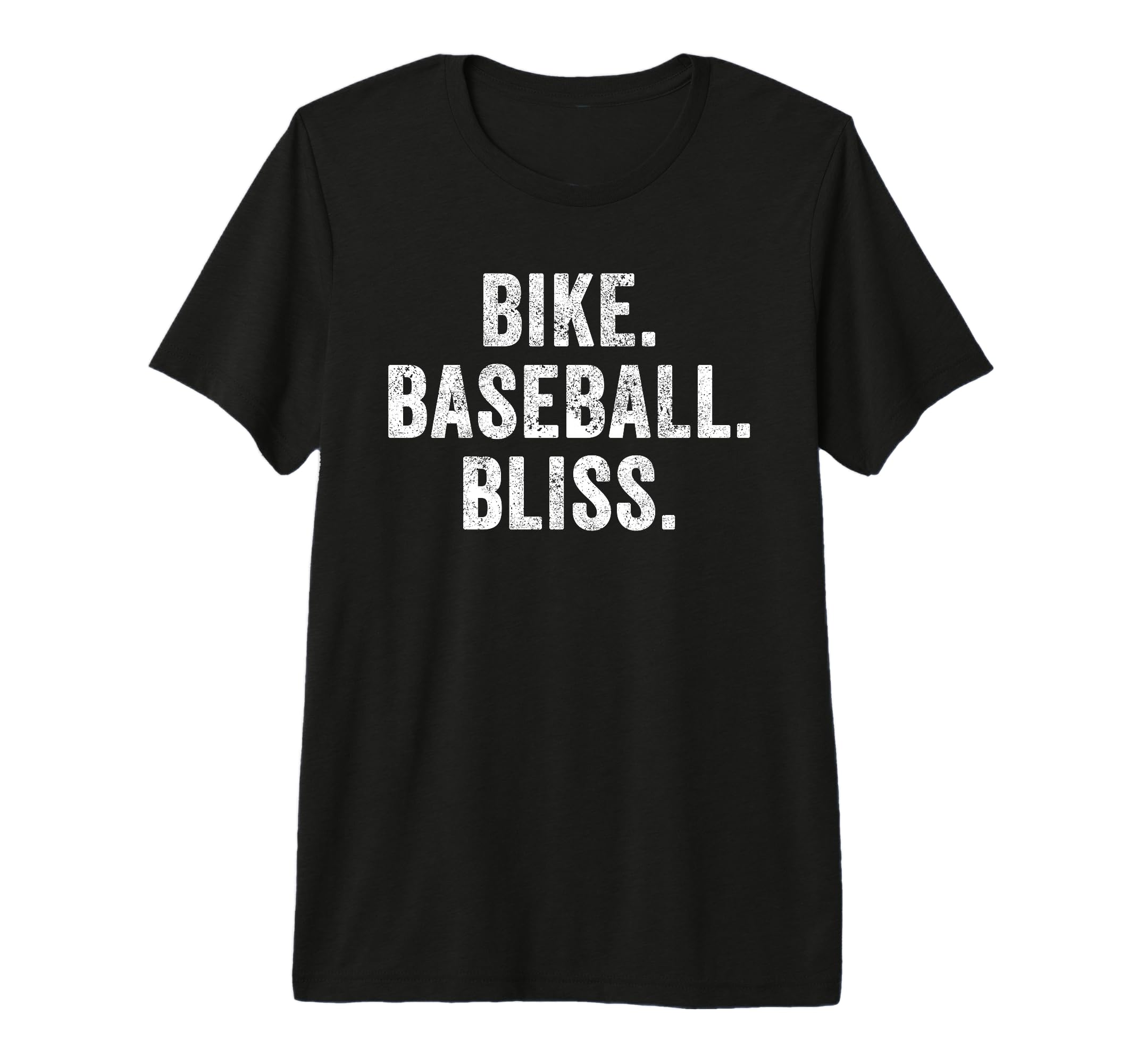 Funny Cycling Biker Bike Baseball Bliss T-Shirt - Unique Graphic Unisex - T-Shirt, Sweatshirt, Hoodie
