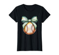 Baseball Coquette Bow Baseball T-Shirt - Casual Everyday Wear Unisex - T-Shirt, Sweatshirt, Hoodie