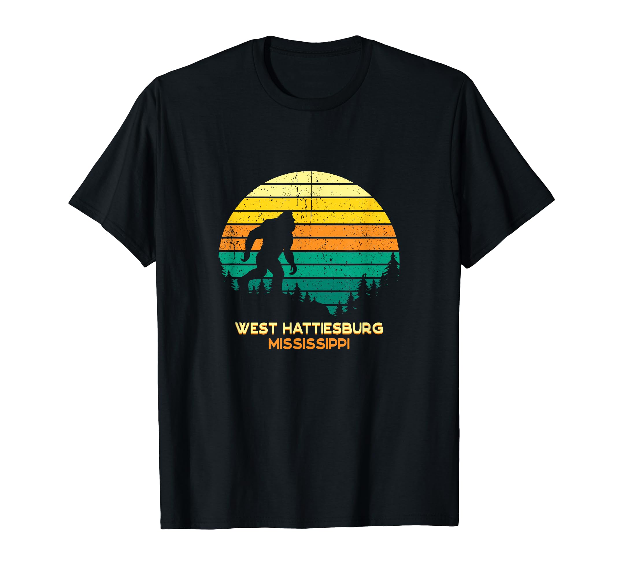 West Hattiesburg Mississippi Bigfoot T-Shirt - Unique Graphic Unisex - T-Shirt, Sweatshirt, Hoodie