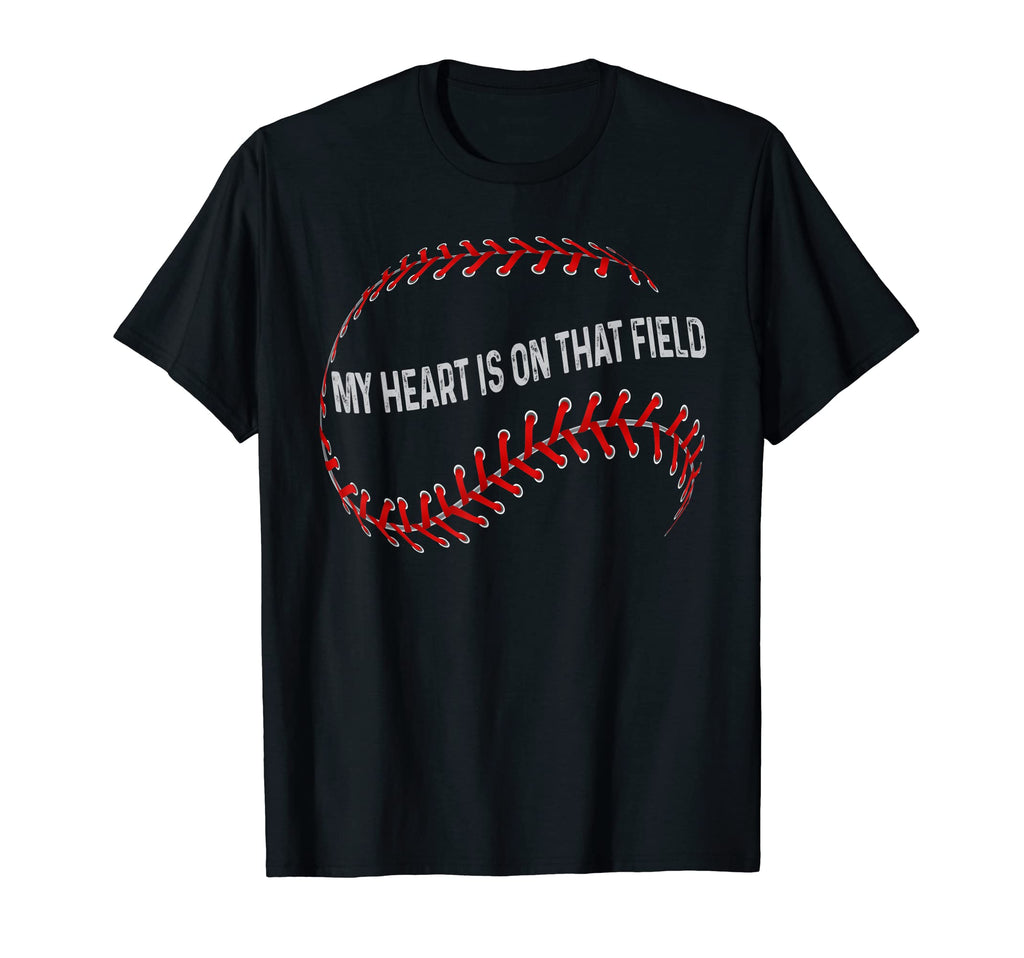 My Heart Is That Field Baseball Mom T-Shirt - Streetwear Style Unisex - T-Shirt, Sweatshirt, Hoodie
