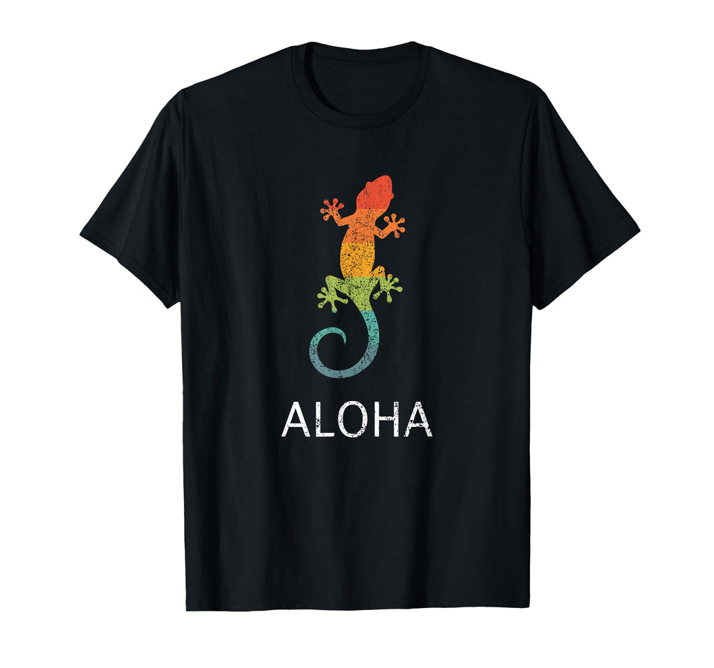 Gecko Aloha Hawaiian Island Hawaii T-Shirt - Fun Novelty Design Men Women - T-Shirt, Sweatshirt, Hoodie