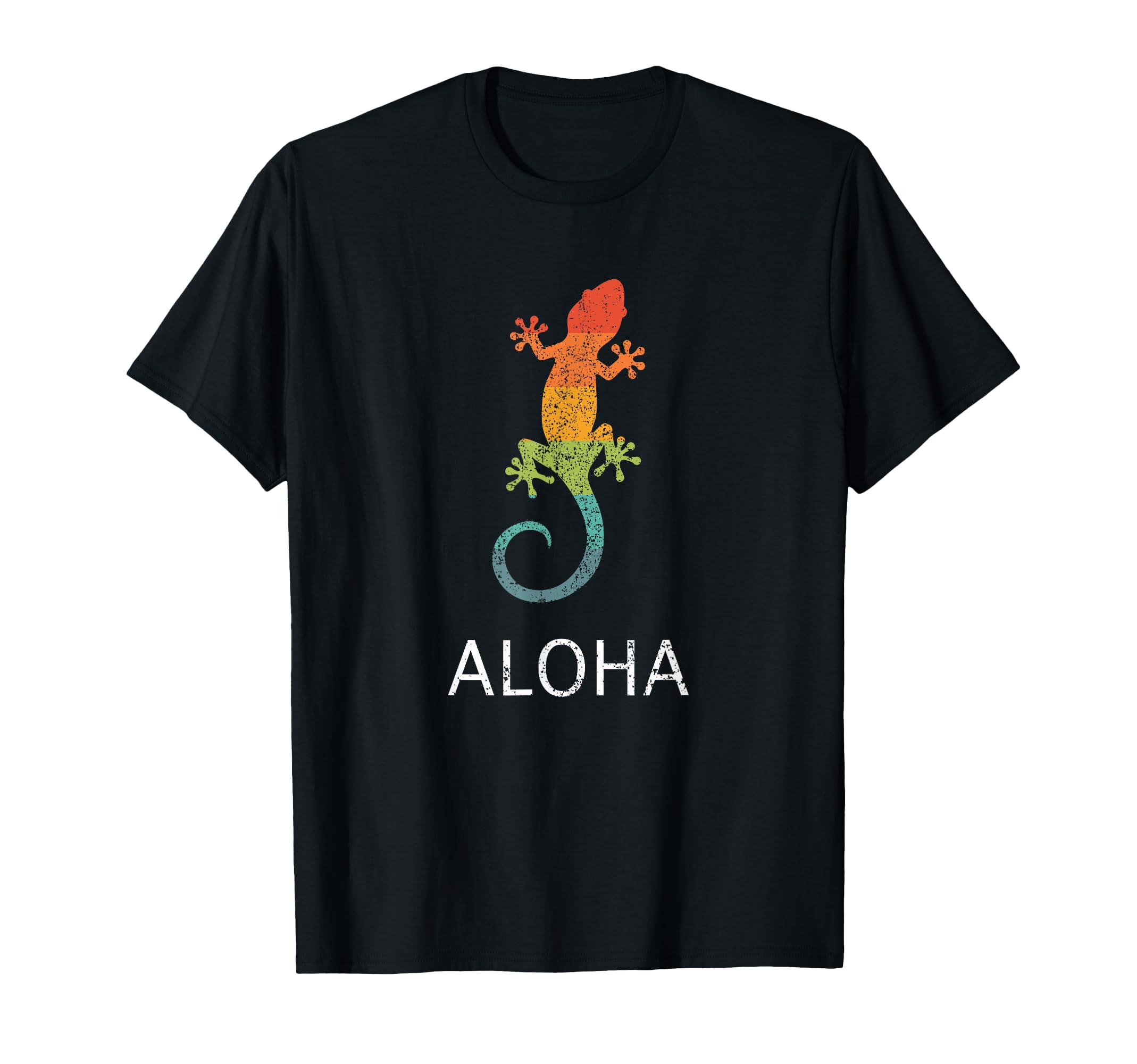 Gecko Aloha Hawaiian Island Hawaii T-Shirt - Fun Novelty Design Men Women - T-Shirt, Sweatshirt, Hoodie