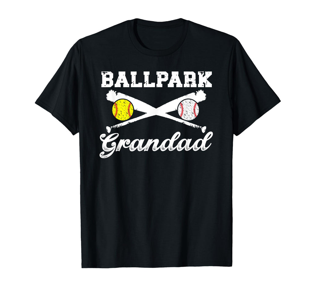 Ballpark Grandad Softball Baseball T-Shirt - Fun Novelty Design for Adults - T-Shirt, Sweatshirt, Hoodie
