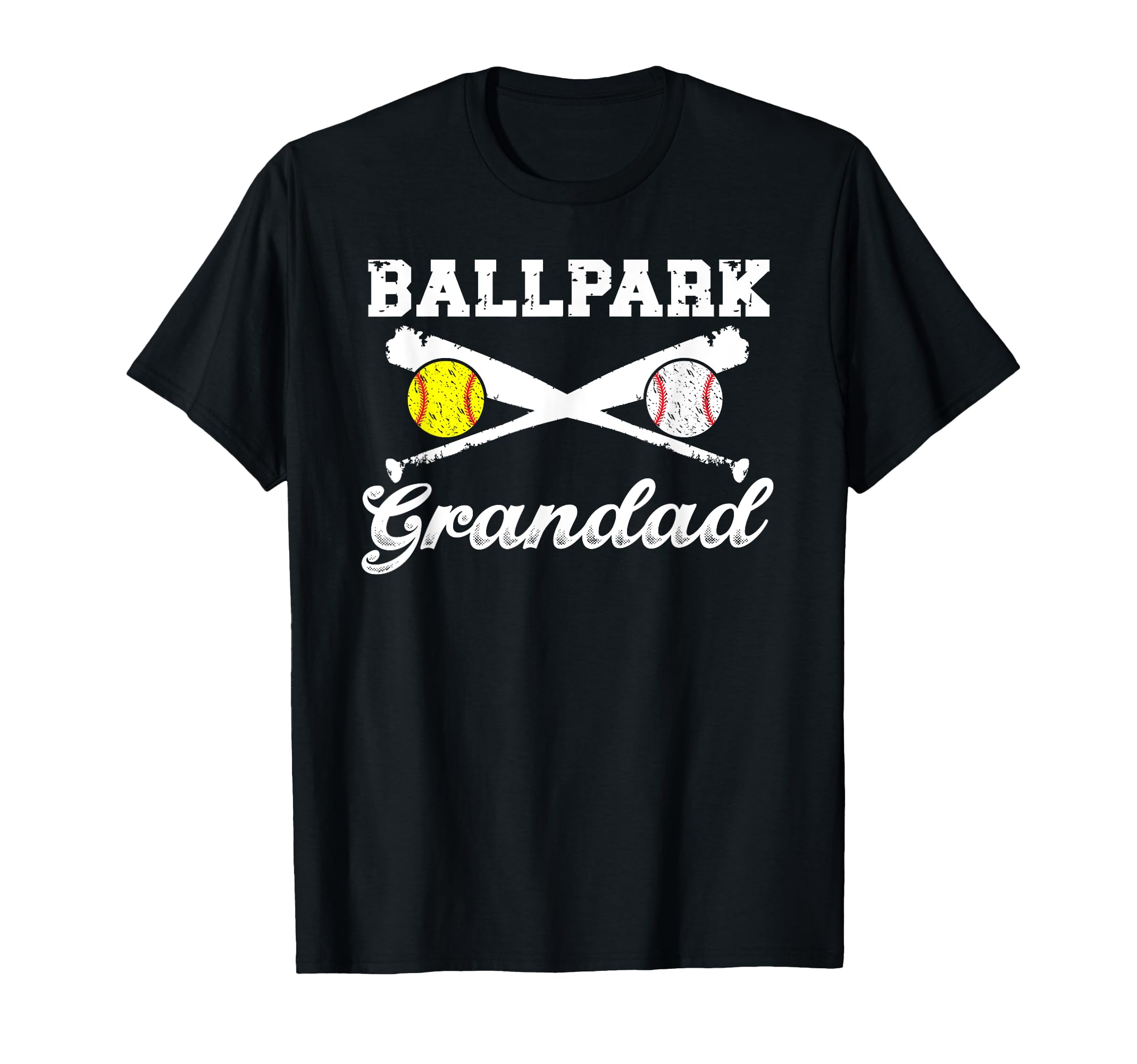 Ballpark Grandad Softball Baseball T-Shirt - Fun Novelty Design for Adults - T-Shirt, Sweatshirt, Hoodie