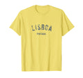 Lisboa Portugal Distressed Lisbon Travel T-Shirt - Custom Art Print Unisex - T-Shirt, Sweatshirt, Hoodie
