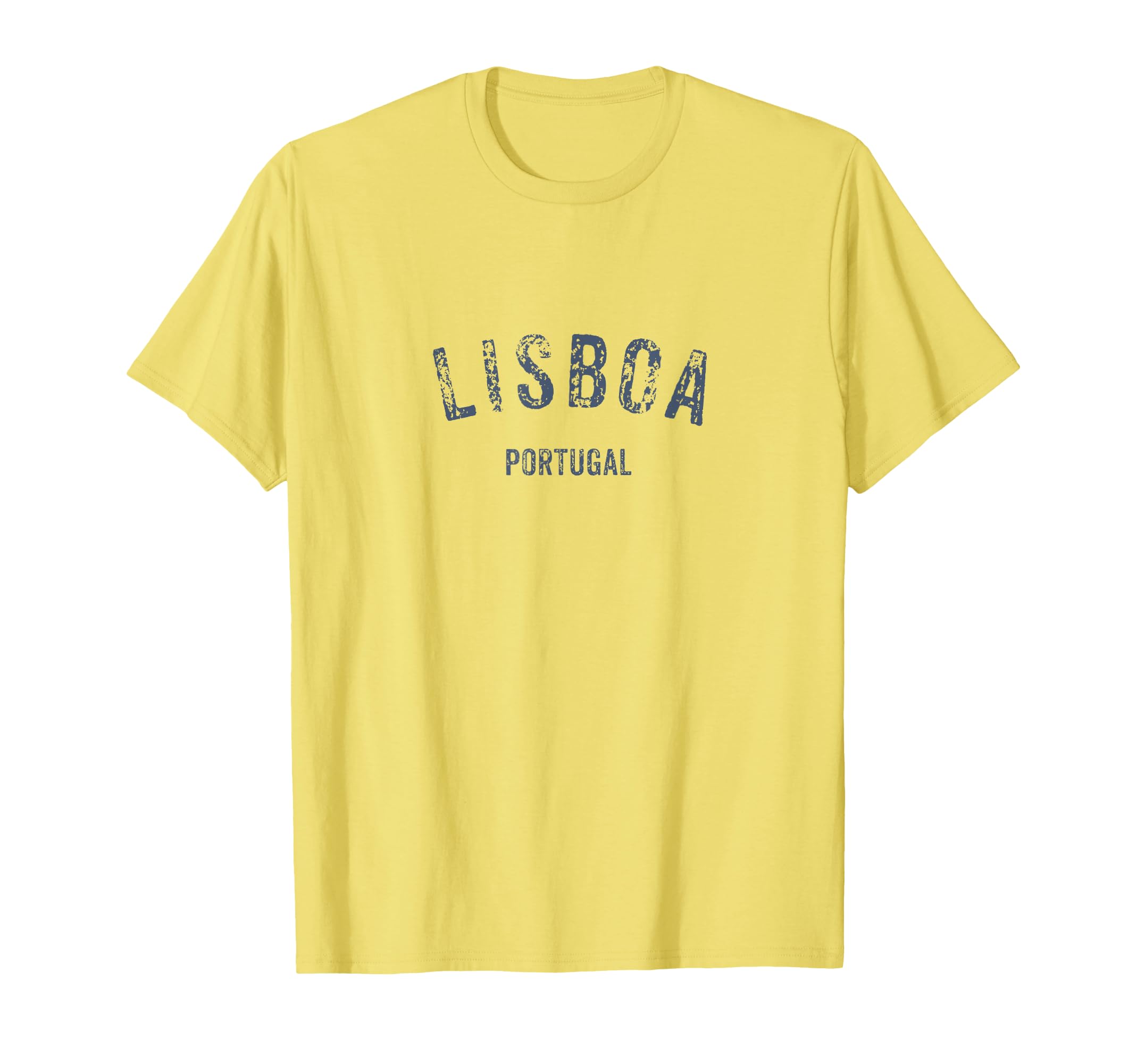 Lisboa Portugal Distressed Lisbon Travel T-Shirt - Custom Art Print Unisex - T-Shirt, Sweatshirt, Hoodie