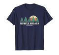 Muscle Shoals Al Throwback 70S T-Shirt - Custom Art Print Men Women - T-Shirt, Sweatshirt, Hoodie