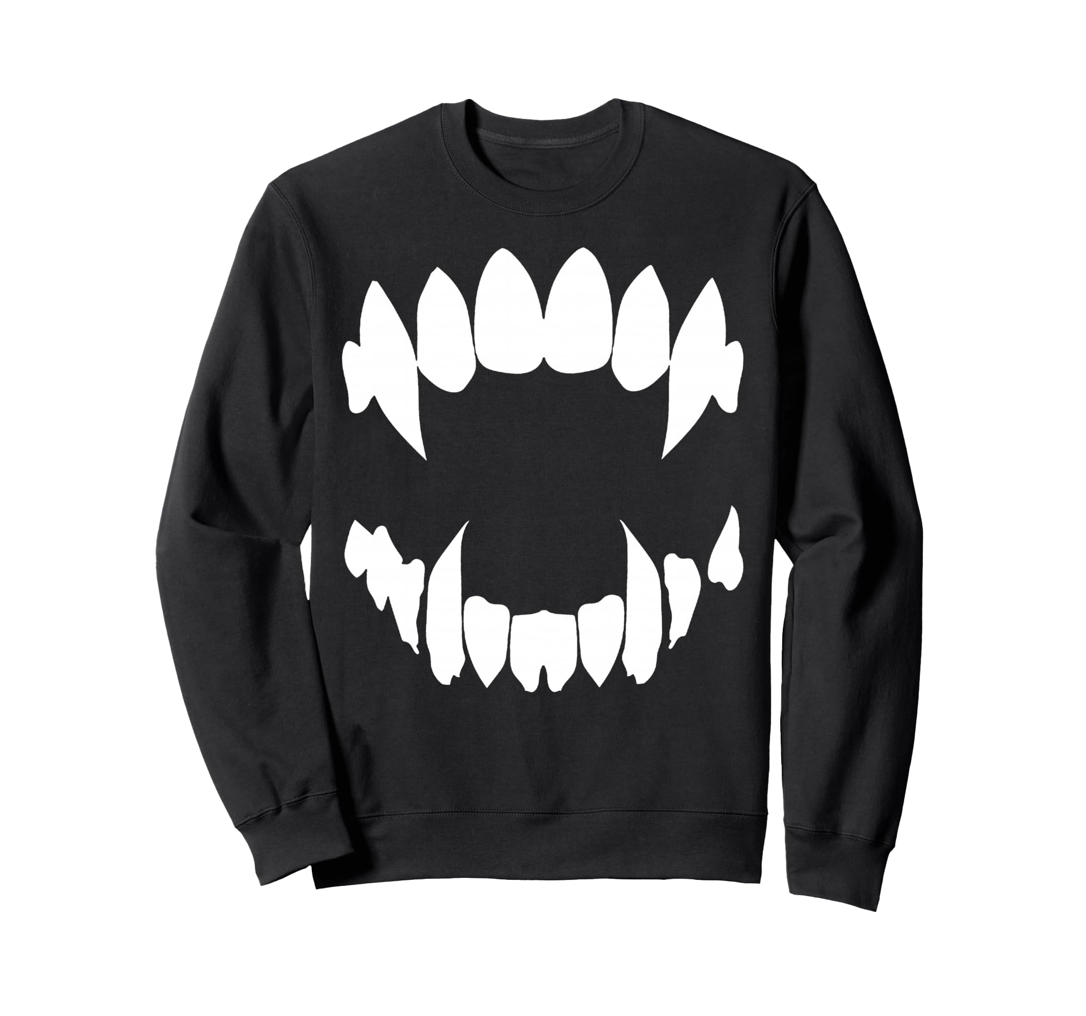 Vampire Fangs Occult Dark Grunge Sweatshirt - Minimalist Print Men Women - T-Shirt, Sweatshirt, Hoodie