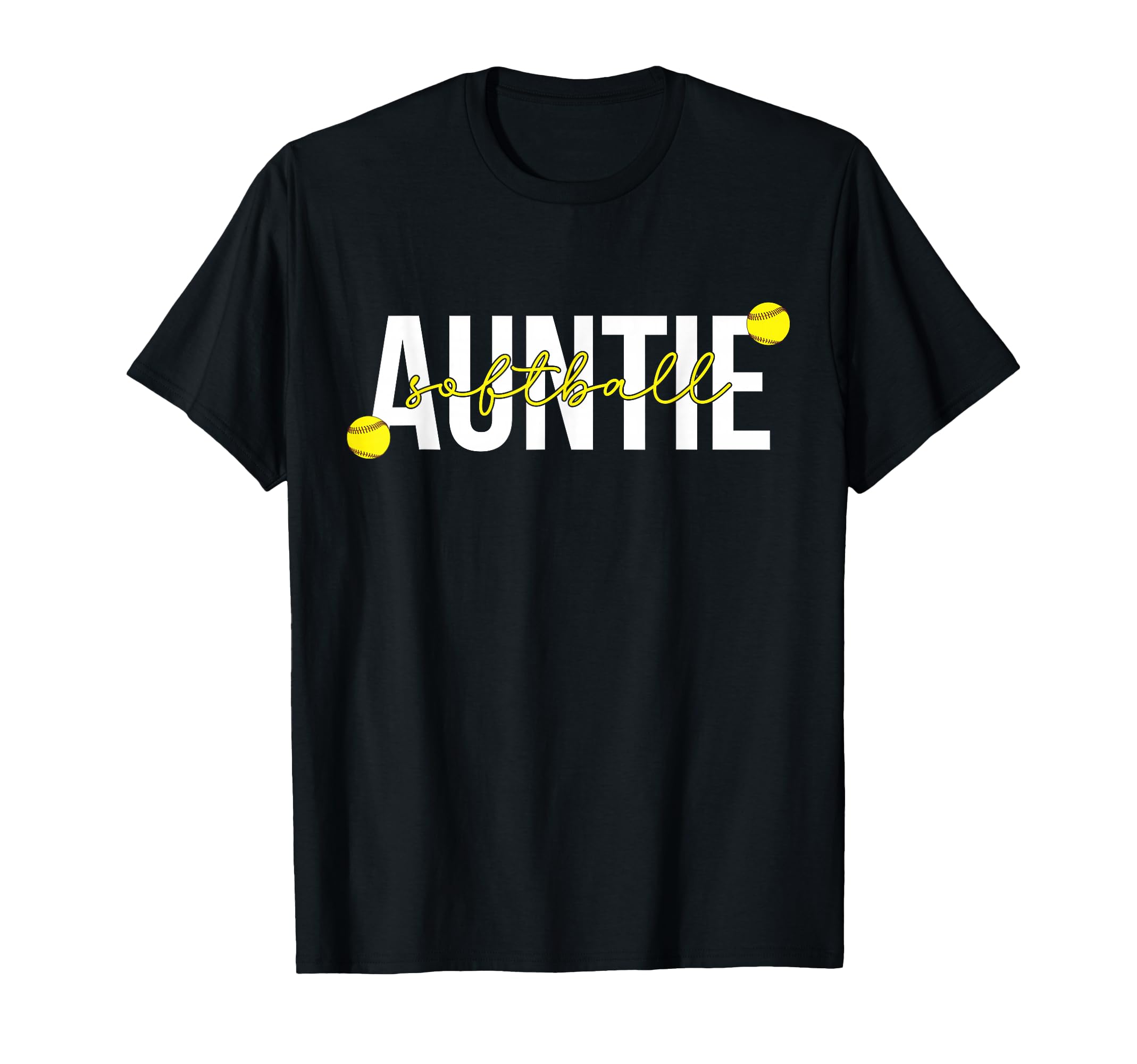 Softball Auntie Softball Aunt Softball T-Shirt - Trendy Graphic Unisex - T-Shirt, Sweatshirt, Hoodie