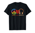 911 Dispatcher Peace Love Dispatch T-Shirt - Novelty Apparel for Adults - T-Shirt, Sweatshirt, Hoodie