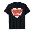 Funny Baseball Mama Heart Game Day Moms T-Shirt - Streetwear Style Unisex - T-Shirt, Sweatshirt, Hoodie