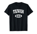Taiwan Area Code 886 Distressed T-Shirt - Graphic Print for Adults - T-Shirt, Sweatshirt, Hoodie