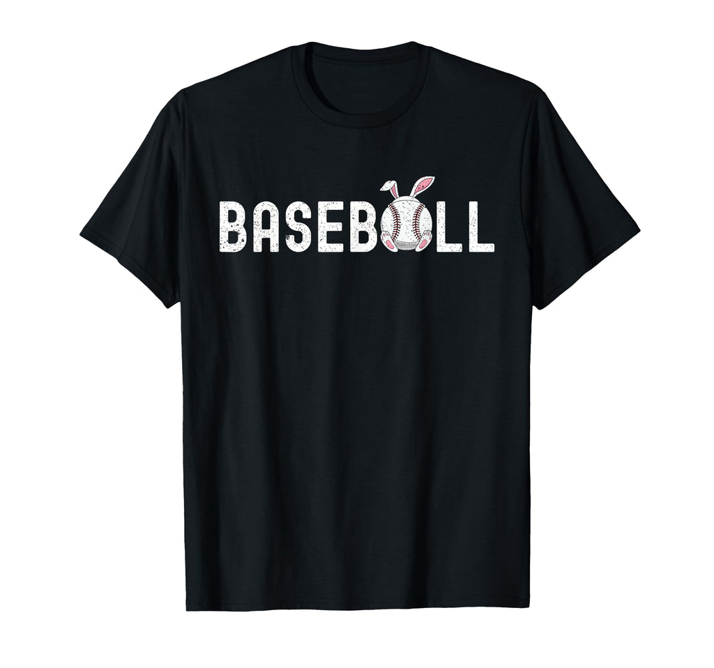 Baseball Easter Bunny Ears Funny T-Shirt - Trendy Graphic for Adults - T-Shirt, Sweatshirt, Hoodie