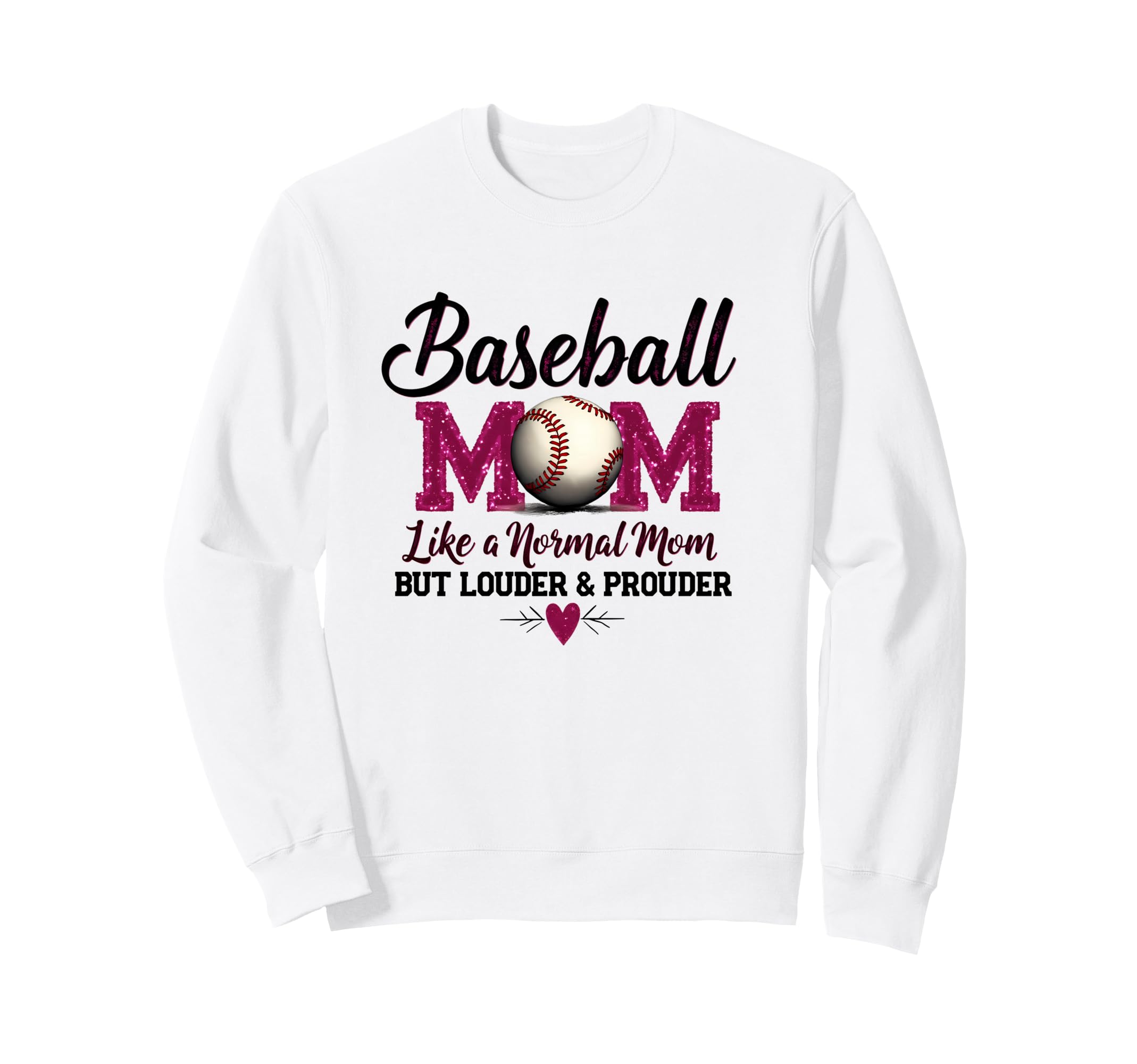Baseball Mom Sweatshirt - Minimalist Print Men Women - T-Shirt, Sweatshirt, Hoodie