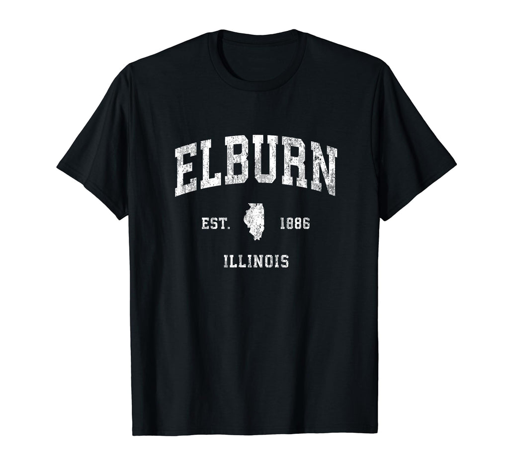 Elburn Illinois Il Athletic Sports T-Shirt - Aesthetic Graphic Unisex - T-Shirt, Sweatshirt, Hoodie