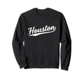 Houston Texas Script 1970S White Sweatshirt - Streetwear Style for Adults - T-Shirt, Sweatshirt, Hoodie