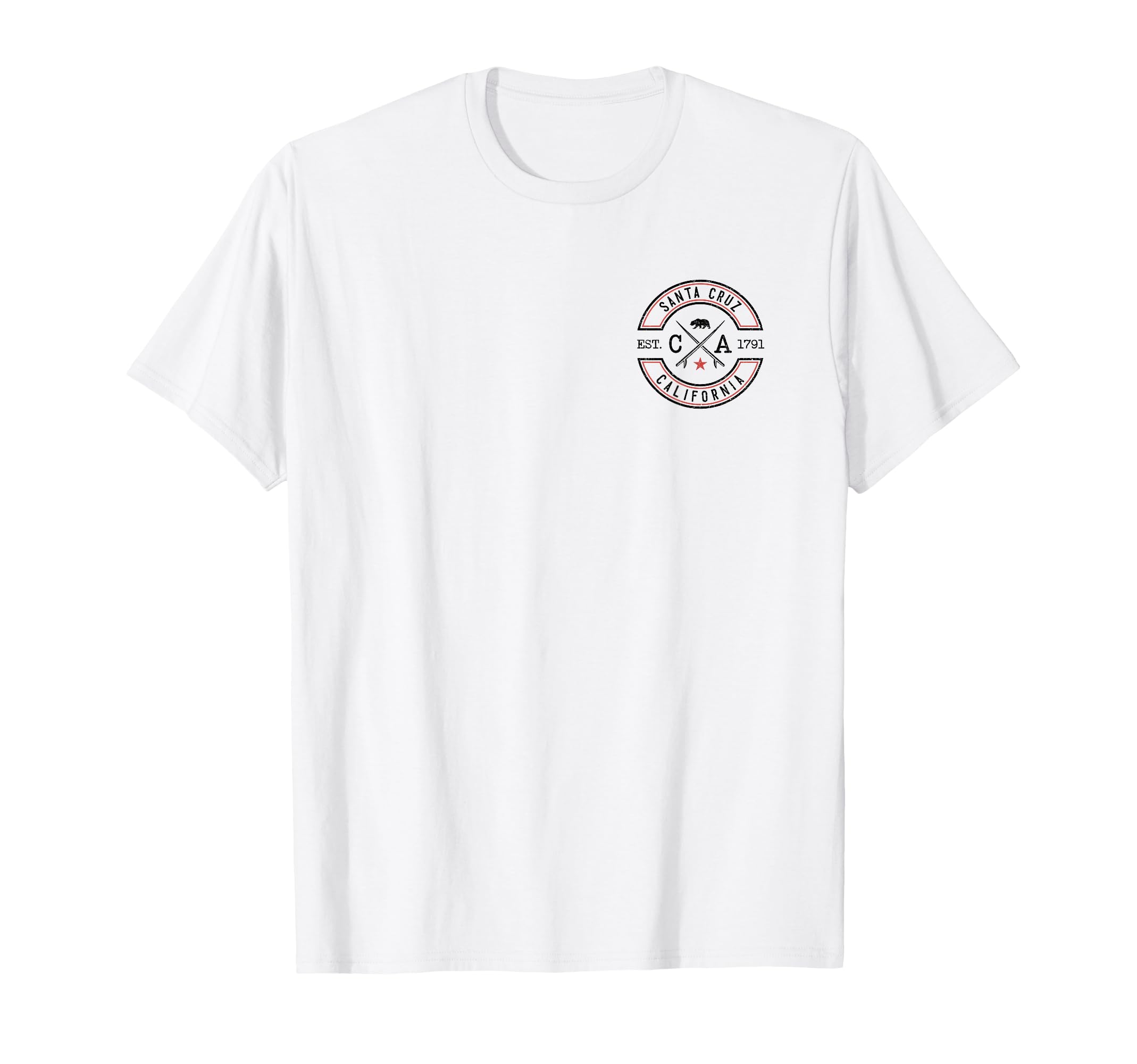Santa Cruz Beach California Ca Surfer T-Shirt - Fun Novelty Design Unisex - T-Shirt, Sweatshirt, Hoodie