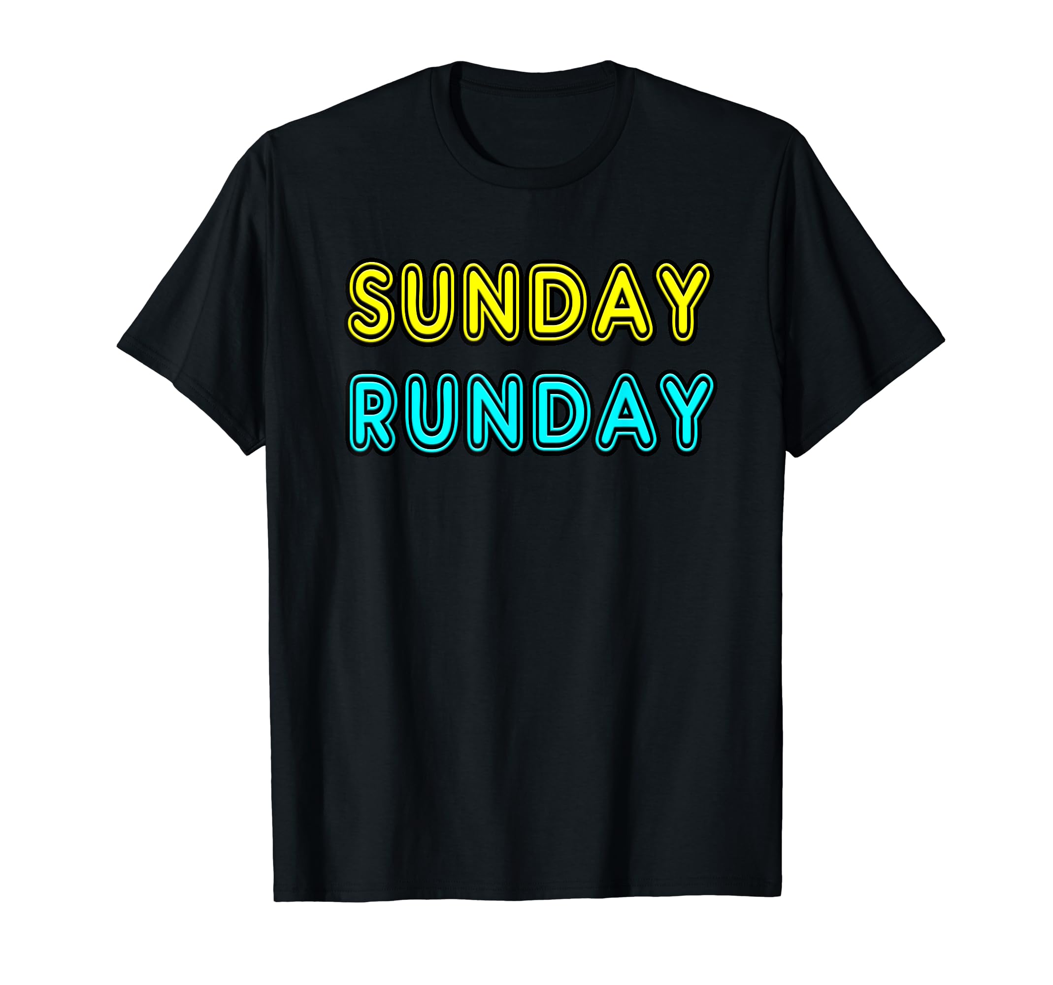 Fun 80S Neon Sunday Runday Gift T-Shirt - Aesthetic Graphic Men Women - T-Shirt, Sweatshirt, Hoodie