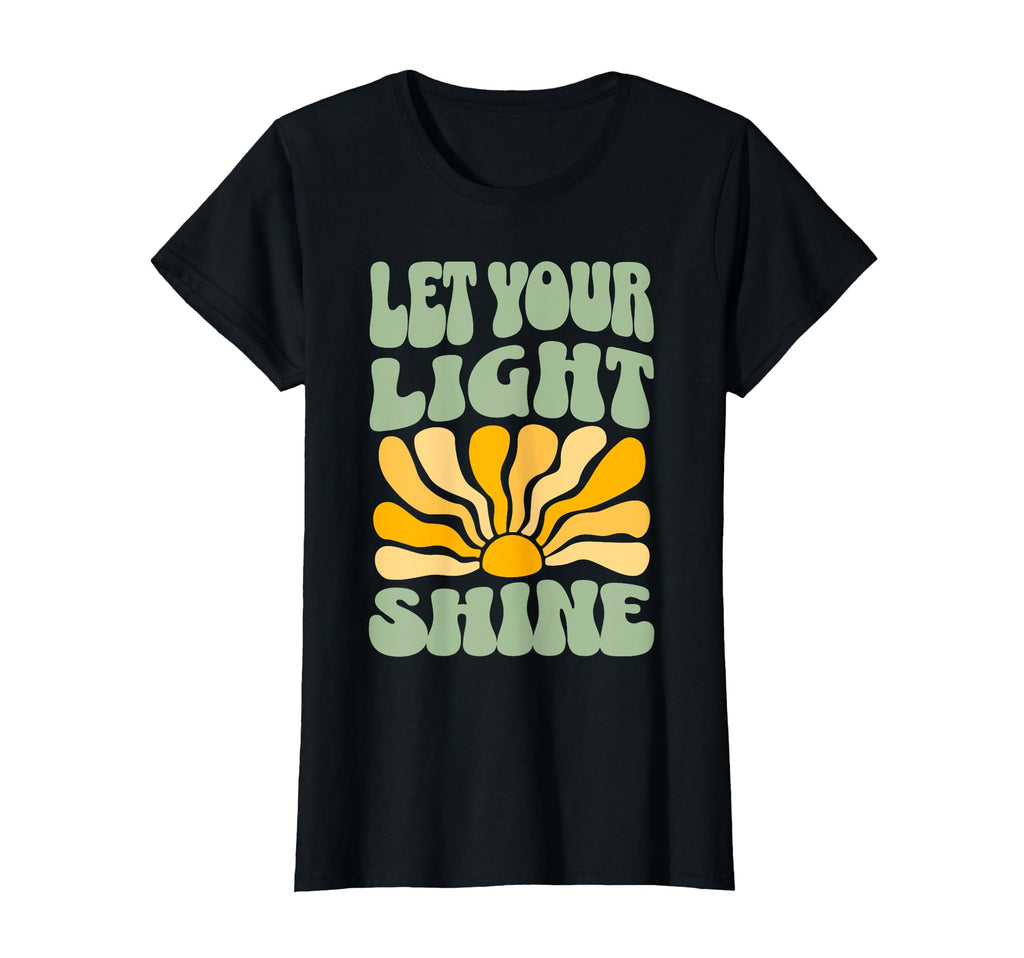 Let Your Light Shine 70S Boho T-Shirt - Novelty Apparel Men Women - T-Shirt, Sweatshirt, Hoodie