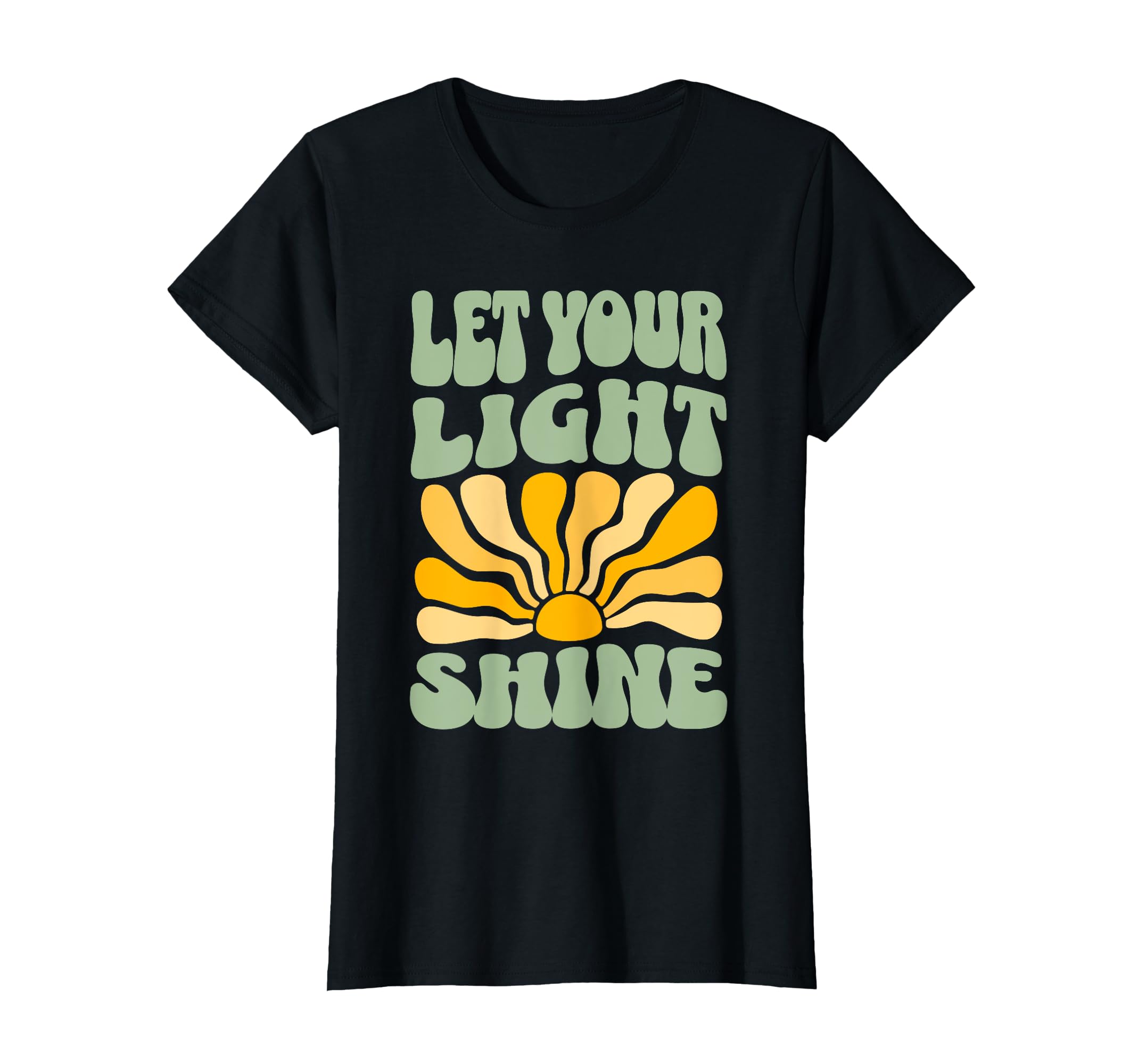Let Your Light Shine 70S Boho T-Shirt - Novelty Apparel Men Women - T-Shirt, Sweatshirt, Hoodie