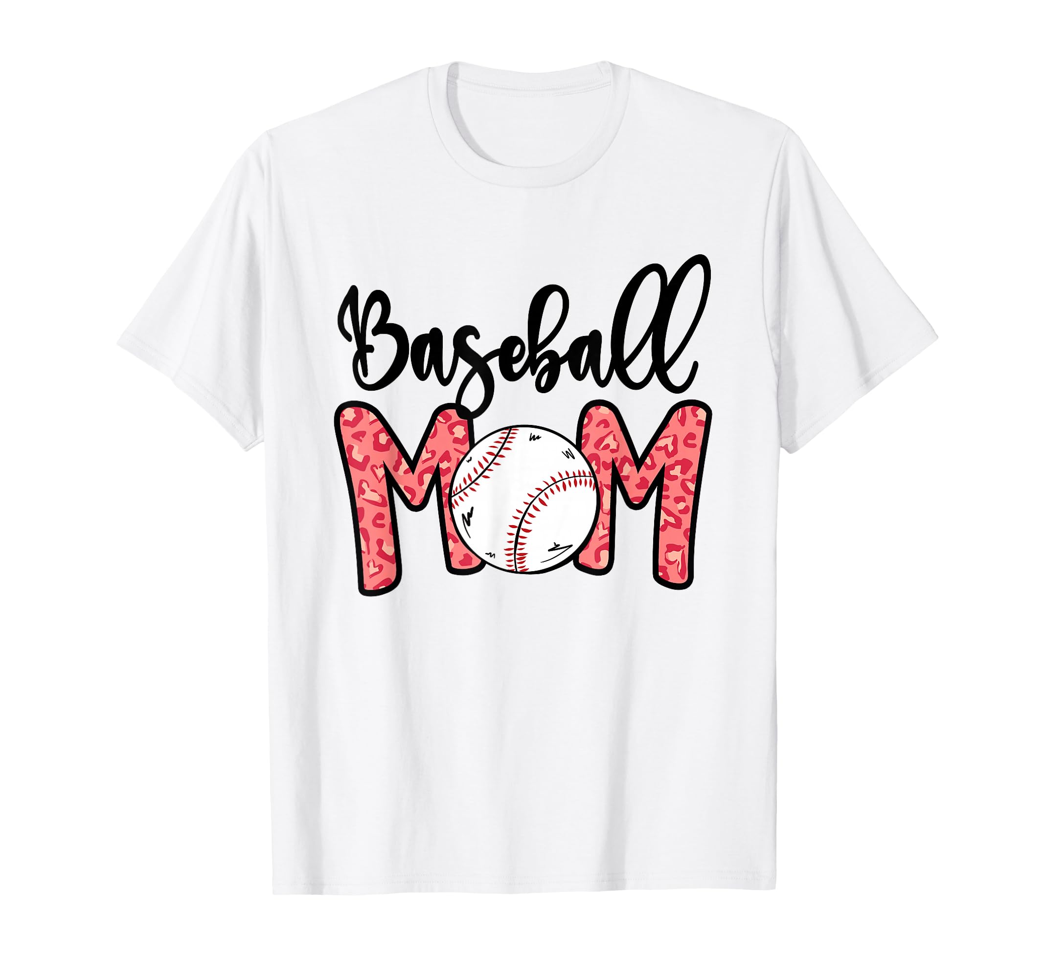 Funny Baseball Mom Leopard 4 Softball T-Shirt - Custom Art Print Unisex - T-Shirt, Sweatshirt, Hoodie