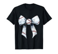 Baseball Coquette Bow Baseball Mom T-Shirt - Minimalist Print Unisex - T-Shirt, Sweatshirt, Hoodie