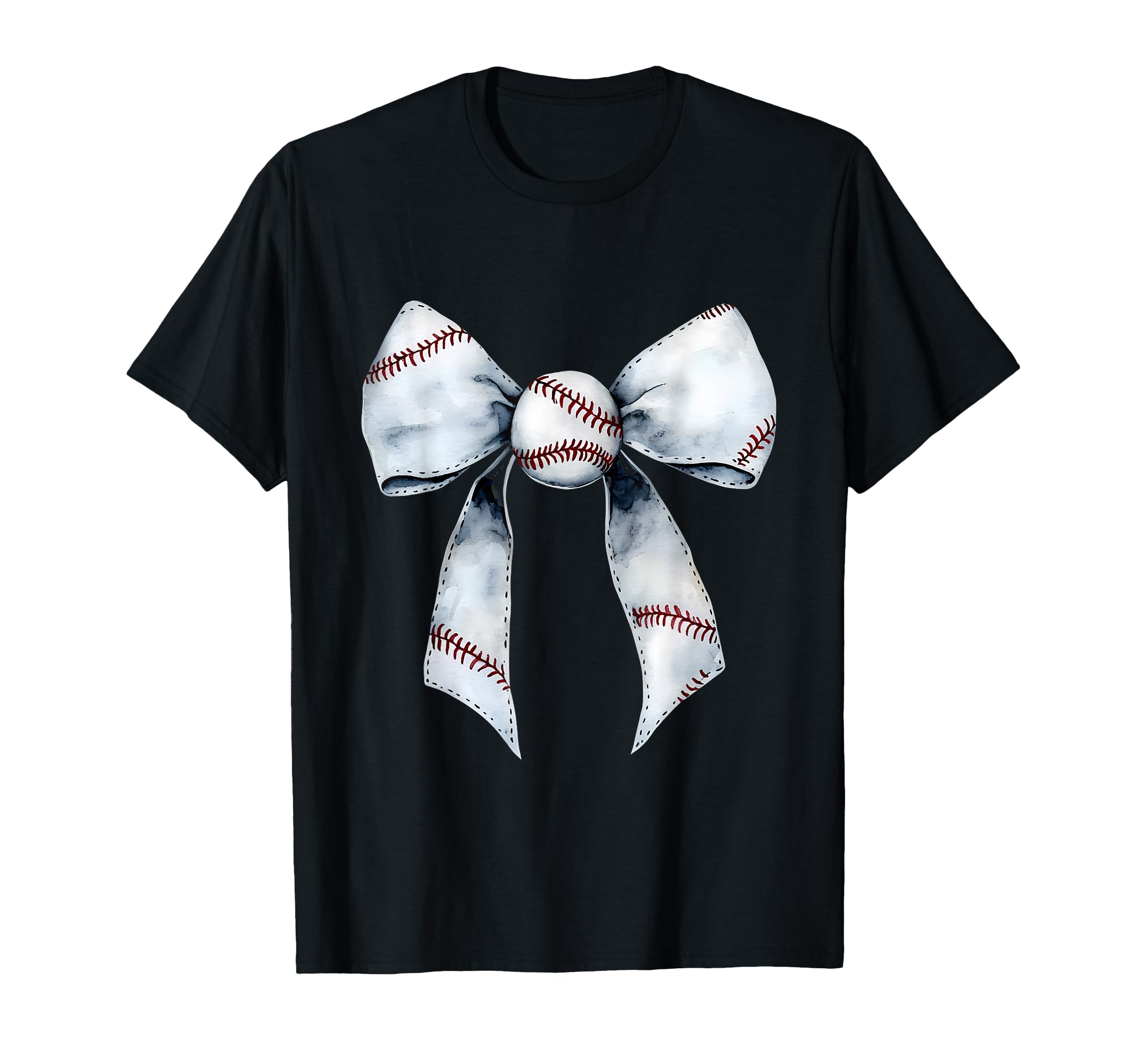 Baseball Coquette Bow Baseball Mom T-Shirt - Minimalist Print Unisex - T-Shirt, Sweatshirt, Hoodie