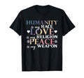 Humanity Is My Race Love Religion T-Shirt - Minimalist Print Men Women - T-Shirt, Sweatshirt, Hoodie