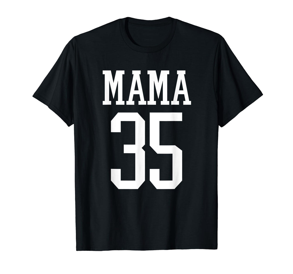 Number 35 Mama Biggest Fan Spirit Wear T-Shirt - Unique Graphic Men Women - T-Shirt, Sweatshirt, Hoodie