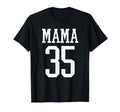 Number 35 Mama Biggest Fan Spirit Wear T-Shirt - Unique Graphic Men Women - T-Shirt, Sweatshirt, Hoodie