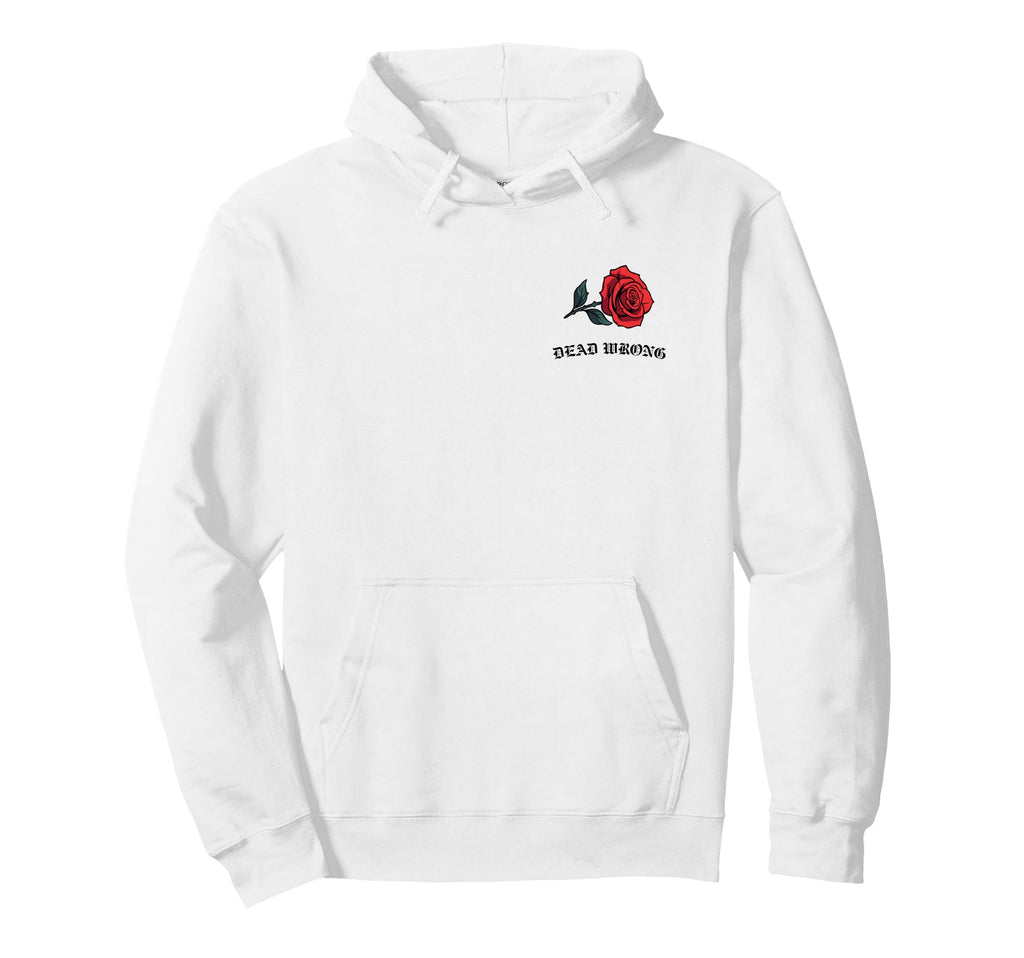 Dead Wrong Rose Old School 90S Throwback Hoodie - Unique Graphic Men Women - T-Shirt, Sweatshirt, Hoodie