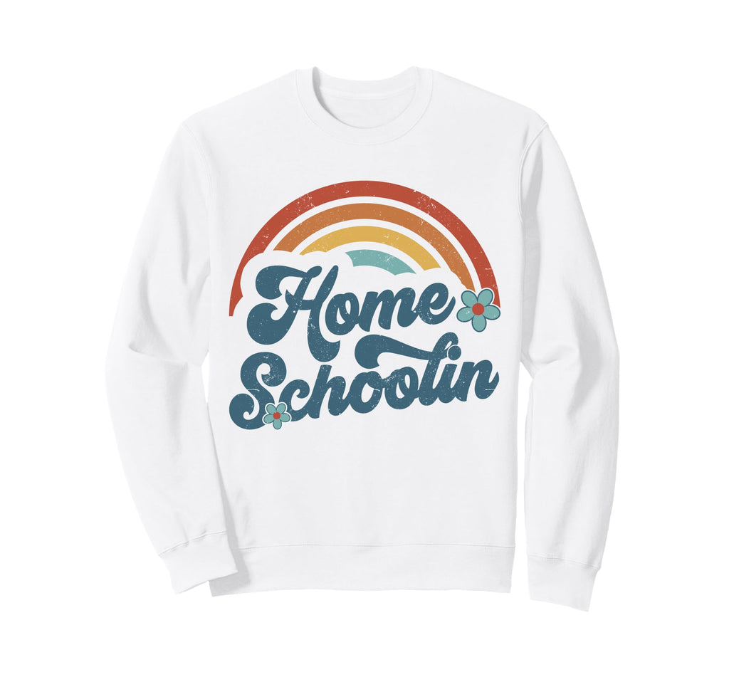 Homeschooling Mom Funny Groovy Sweatshirt - Streetwear Style Unisex - T-Shirt, Sweatshirt, Hoodie