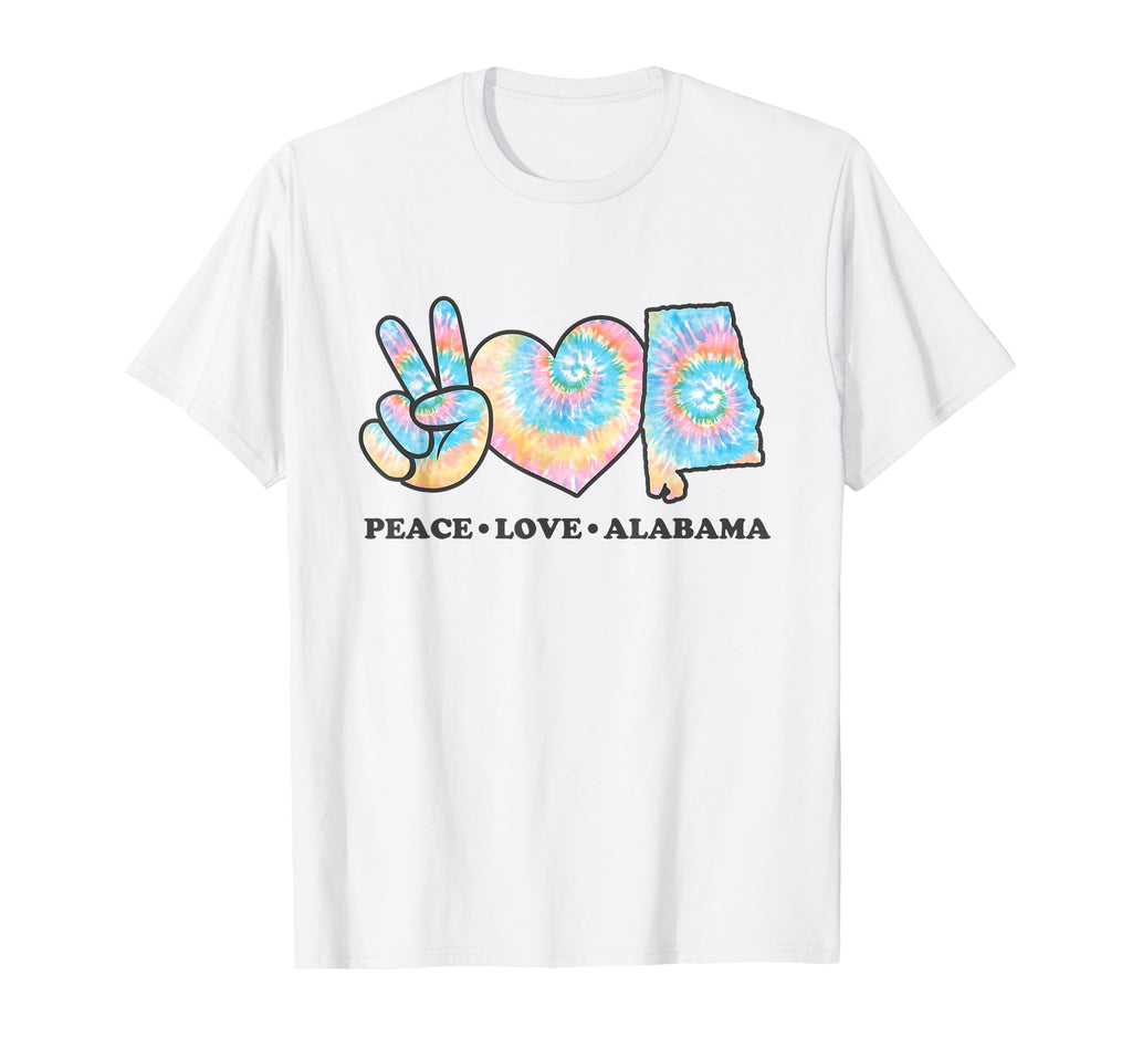 Tie Dye Alabama Hippie Gifts Co T-Shirt - Casual Everyday Wear Unisex - T-Shirt, Sweatshirt, Hoodie