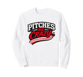 Baseball Pitching Pitcher Life Sweatshirt - Minimalist Print for Adults - T-Shirt, Sweatshirt, Hoodie