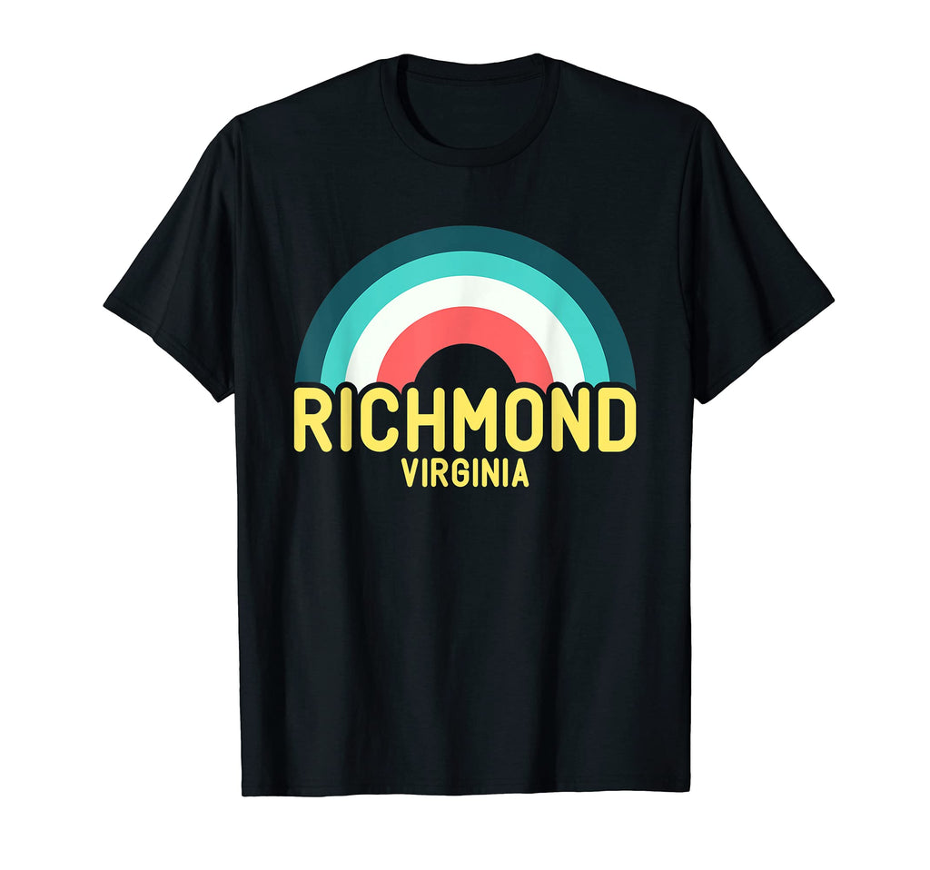Richmond Virginia Rainbow T-Shirt - Unique Graphic Unisex - T-Shirt, Sweatshirt, Hoodie