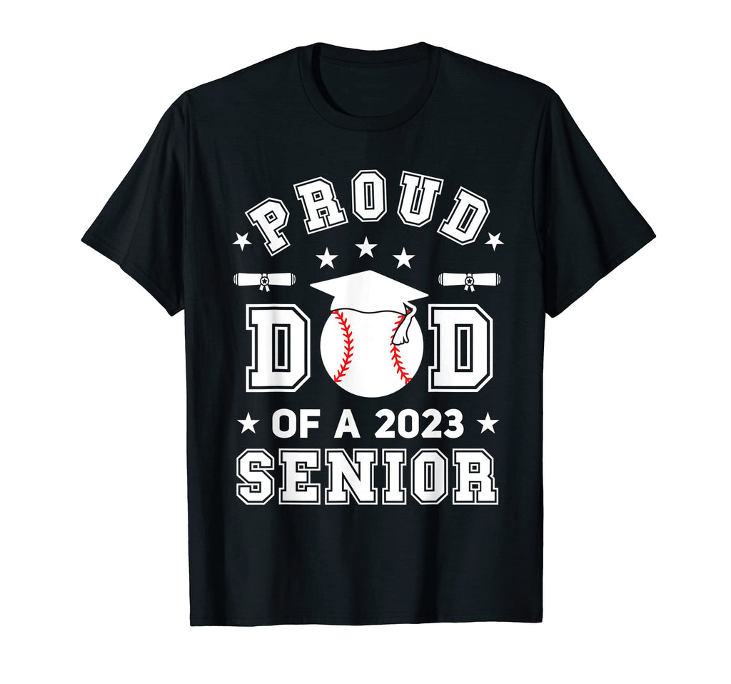 Mens Proud Dad 2023 Senior Highschool T-Shirt - Novelty Apparel Men Women - T-Shirt, Sweatshirt, Hoodie