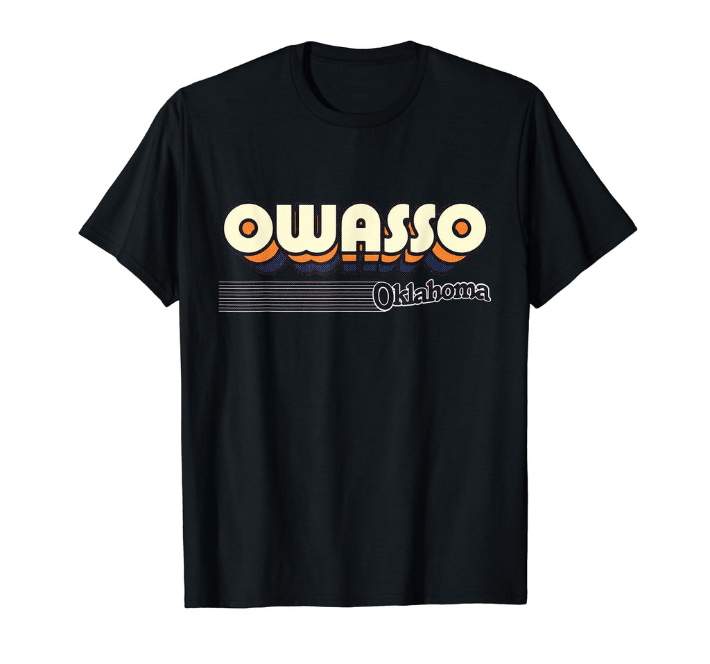 Owasso Oklahoma Stripes T-Shirt - Custom Art Print Men Women - T-Shirt, Sweatshirt, Hoodie