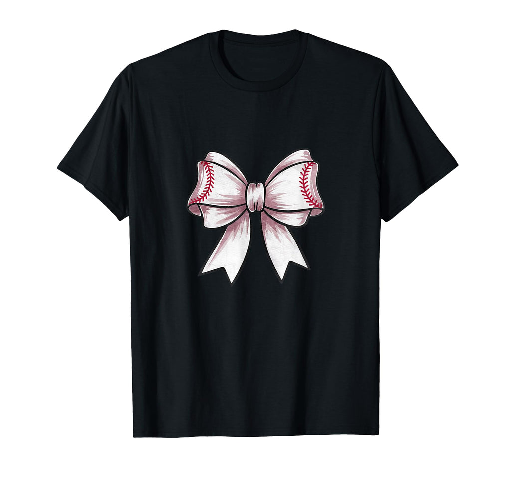 Coquette Baseball Bow Mom Sister Grandma T-Shirt - Graphic Print for Adults - T-Shirt, Sweatshirt, Hoodie