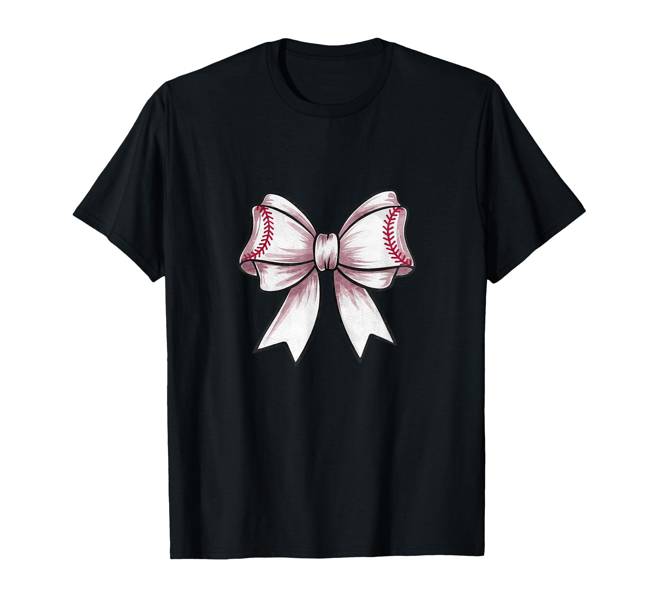 Coquette Baseball Bow Mom Sister Grandma T-Shirt - Graphic Print for Adults - T-Shirt, Sweatshirt, Hoodie