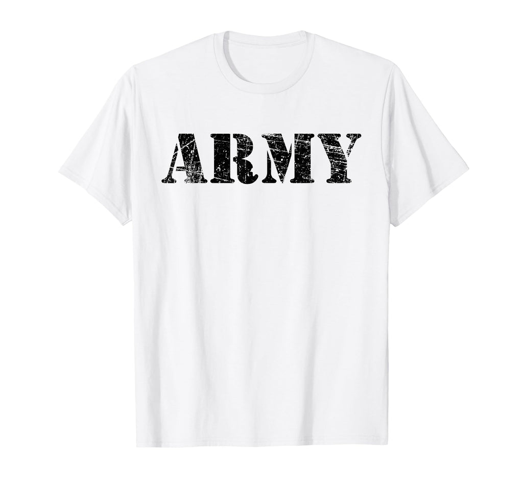 Army Text Usa Military Distressed Logo T-Shirt - Streetwear Style Unisex - T-Shirt, Sweatshirt, Hoodie