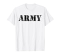 Army Text Usa Military Distressed Logo T-Shirt - Streetwear Style Unisex - T-Shirt, Sweatshirt, Hoodie