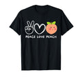 Peace Love Peach Peach Lover Fruit Lover T-Shirt - Unique Graphic Men Women - T-Shirt, Sweatshirt, Hoodie