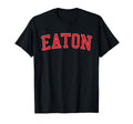 Eaton Oh Distressed Red Varsity T-Shirt - Minimalist Print Men Women - T-Shirt, Sweatshirt, Hoodie