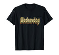 Wednesday Rainbow Typography 70S T-Shirt - Aesthetic Graphic Unisex - T-Shirt, Sweatshirt, Hoodie