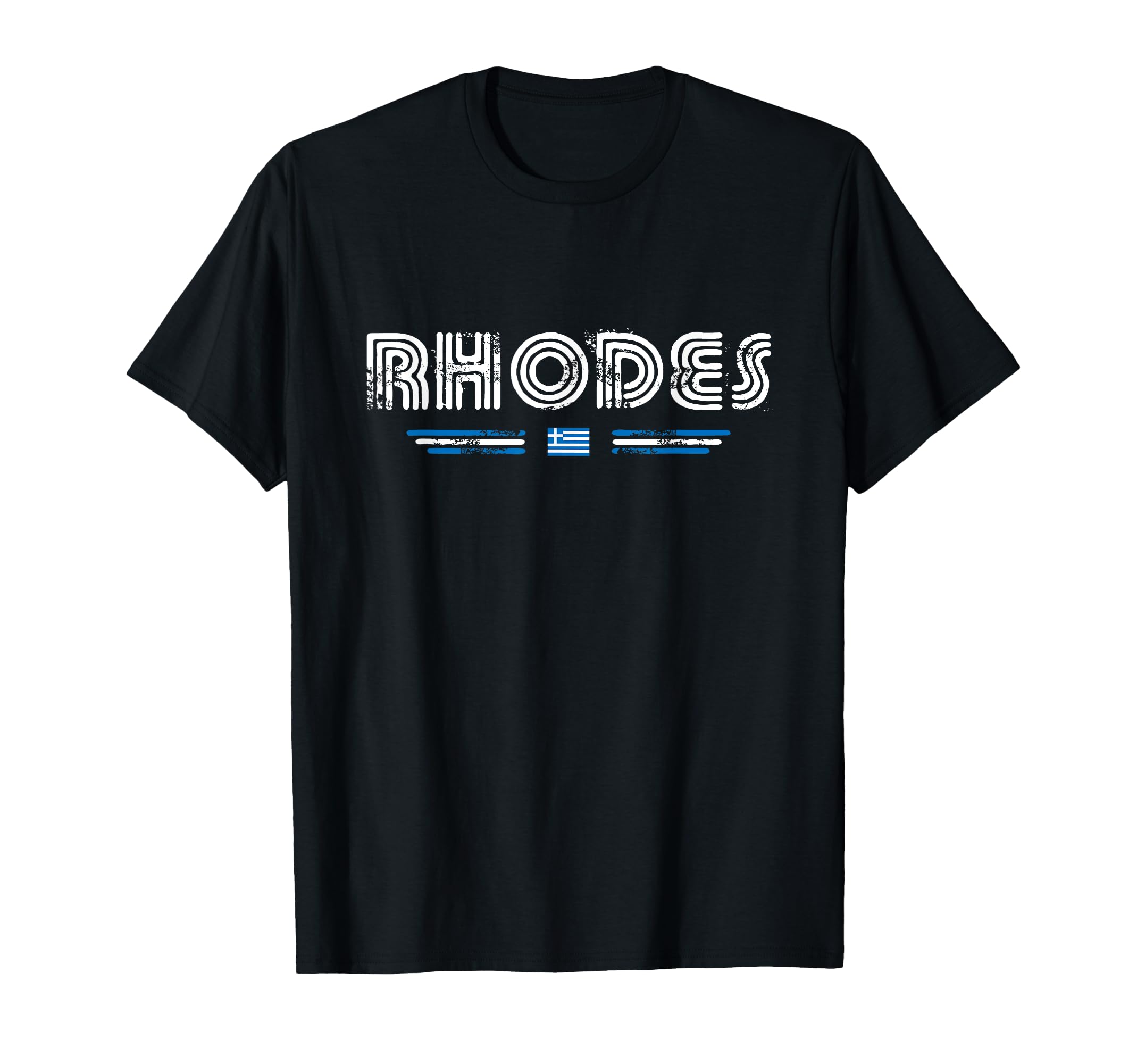 Rhodes Greece 70S 80S Type T-Shirt - Novelty Apparel Unisex - T-Shirt, Sweatshirt, Hoodie