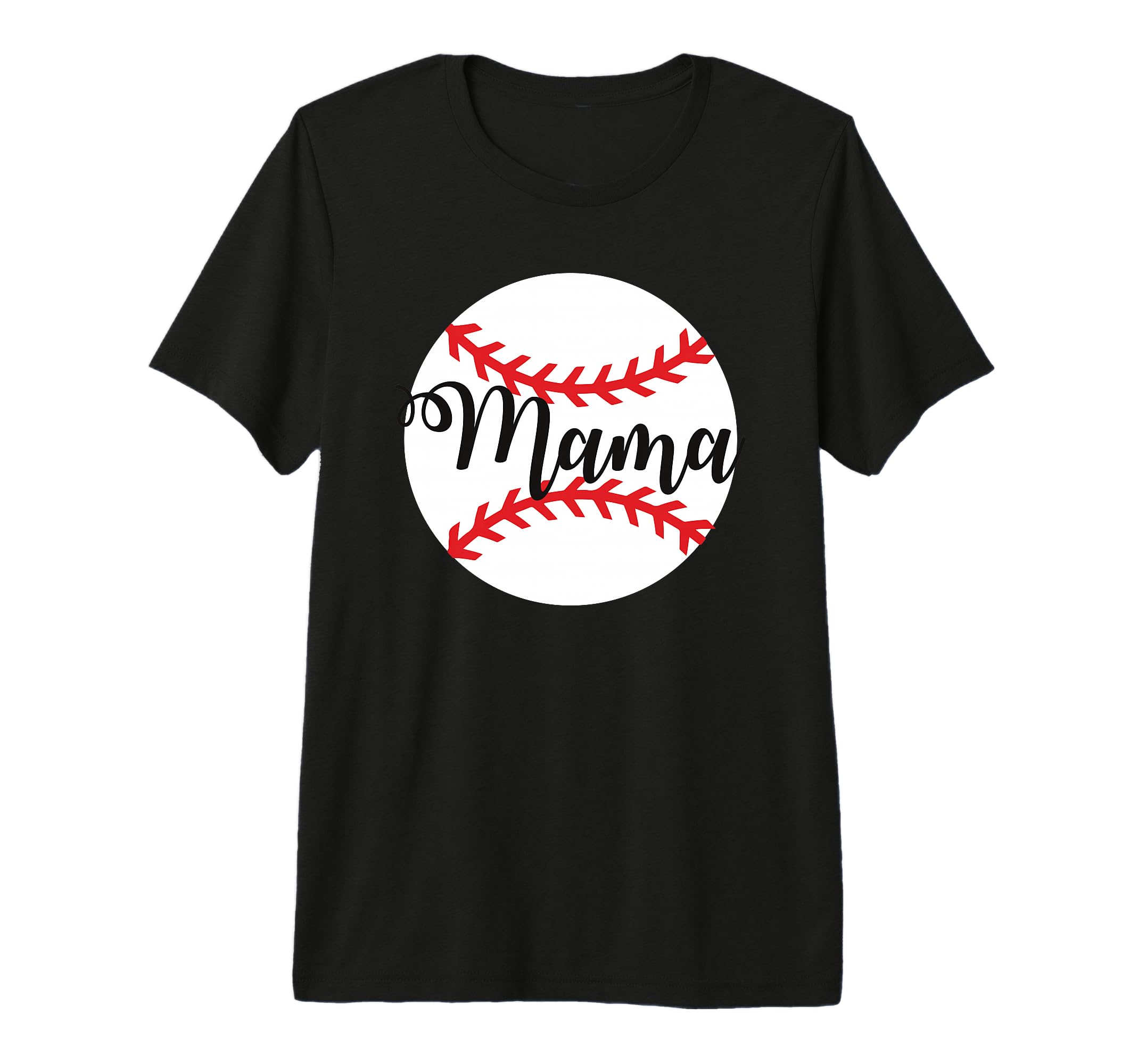 Baseball Mom Mama Tri Blend T-Shirt - Graphic Print for Adults - T-Shirt, Sweatshirt, Hoodie